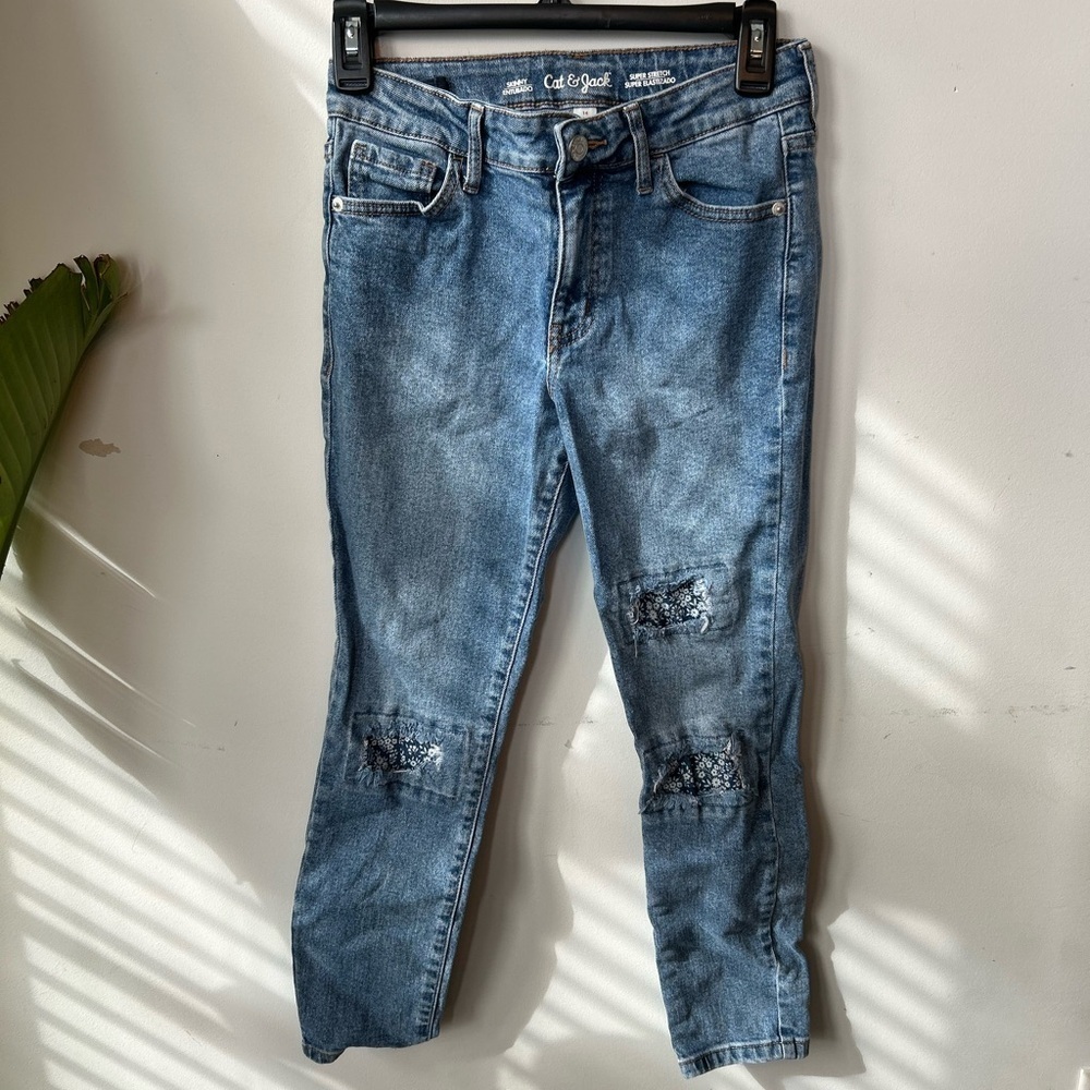 Cat & Jack l  girls denim light wash jeans size 14​